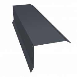 Планка торцевая 80х100 0,5 Satin Matt TX RAL 7024 (2м)